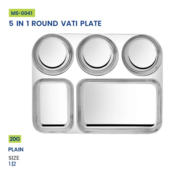 5 In 1 Round Vati Plate